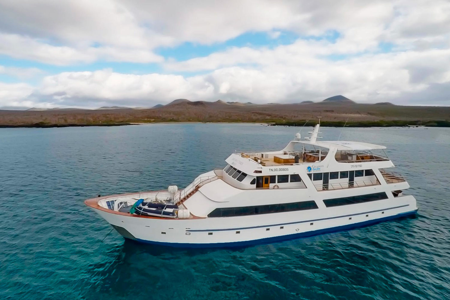 M/Y Sea Star Journey Galapagos Cruise - Air View